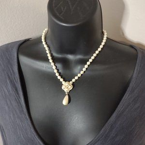 Faux Pearl Claire's Necklace 16 Inches Long